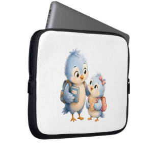Ordinateur Portable Housse de rangement technique pour oiseaux mignons