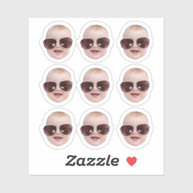 Ordinateur portable Personnalisé Stickers Face (Feuille)