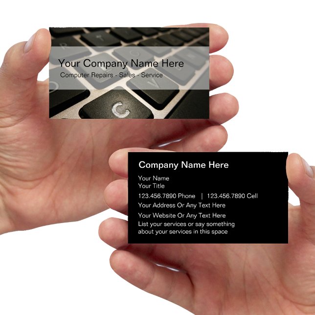 Ordinateurs Cartes de visite (Créateur téléchargé)