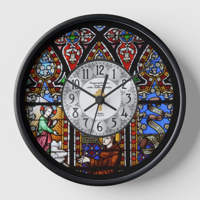 Ordination Anniversaire Horloge Vitre Tiré Personn (Recto)