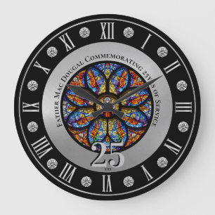 Ordination Anniversary Personalized Priest 25th Large Clock