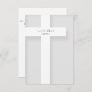Ordination de l'église Invitation moderne Croix 1