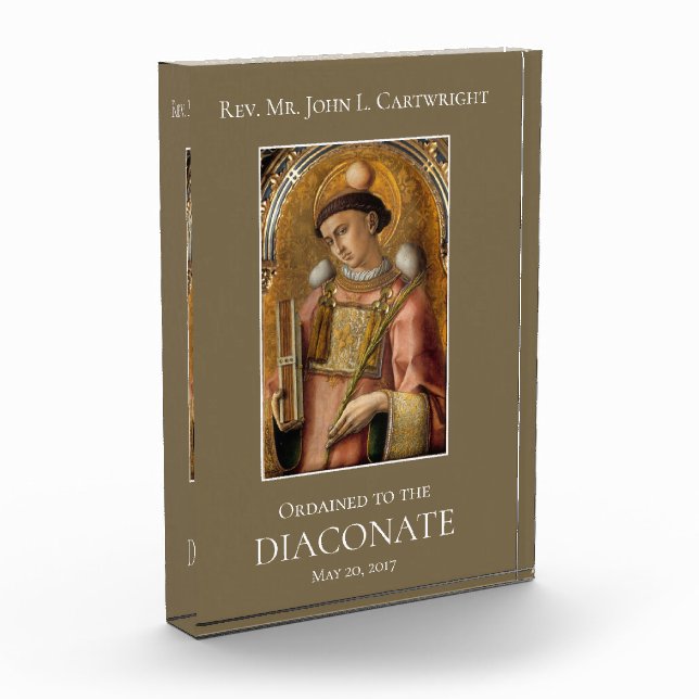 ORDINATION DIACONATE DEACON ST. STEPHEN PHOTO BLOCK (Left)