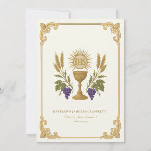 Ordination du prêtre catholique Invitation