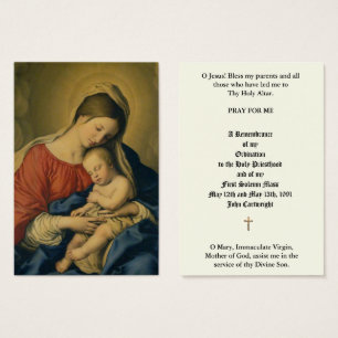 ORDINATION DU PRIÊTRE CATHOLIQUE CARTES SAINES ANN