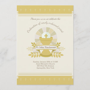 Ordination du saint chalice Invitation du prêtre