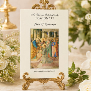 Ordination to Diaconate Deacon Religious Catholic Card