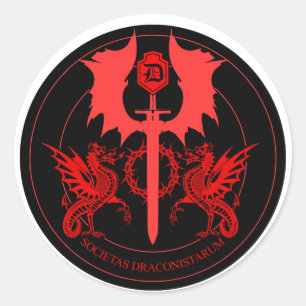 ORDO DRAGON CLASSIC ROUND STICKER