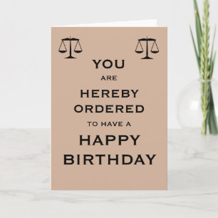 Ordonné d'avoir une joyeuse carte d'anniversaire