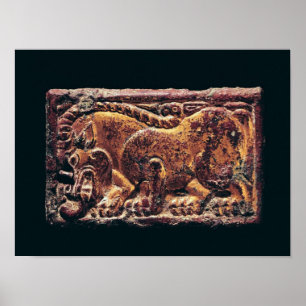 Ordos style plaque, 3rd-2nd century BC Poster