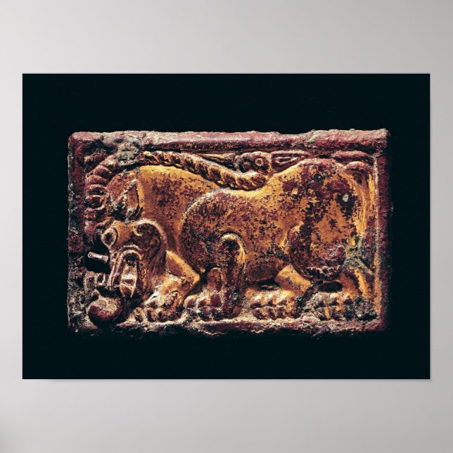 Ordos style plaque, 3rd-2nd century BC Poster (Front)