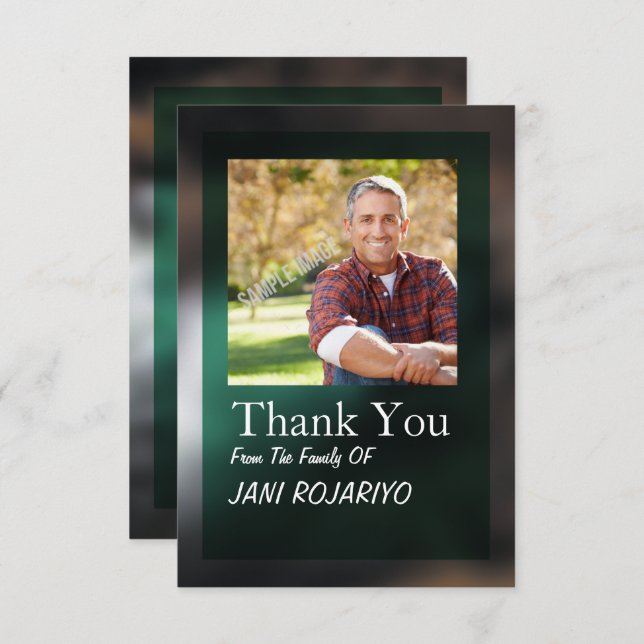 Ordre funèbre de carte de programme de service (Devant / Derrière)