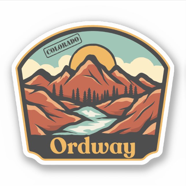 Ordway, Colorado Sticker (Front)