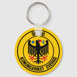 Örebro Round Emblem Keychain