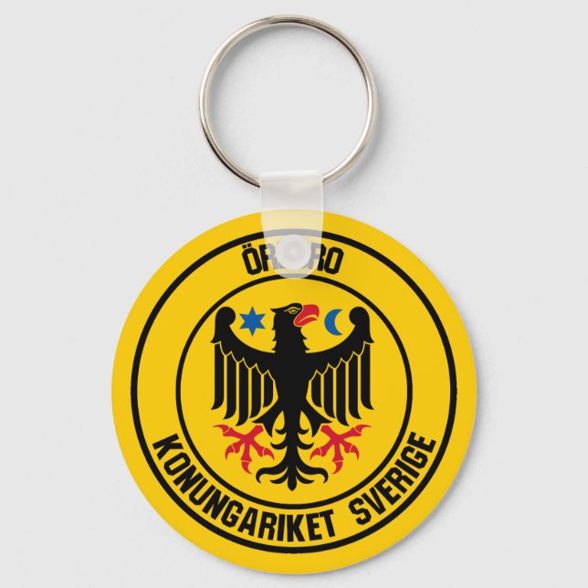 Örebro Round Emblem Keychain (Front)