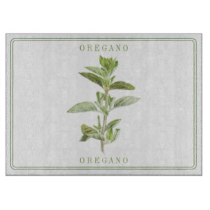 OREGANO FRAIS 15x11 Planche à découper en verre