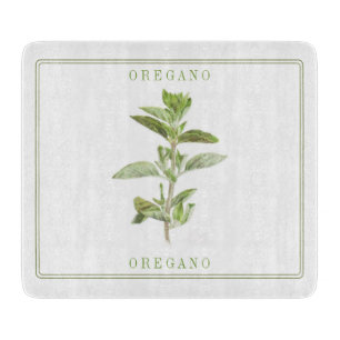OREGANO FRAIS 6x7 Planche à découper en verre