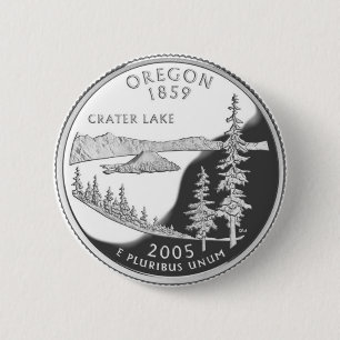 Oregon 2 Inch Round Button