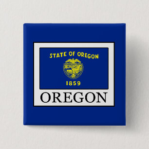 Oregon 2 Inch Square Button