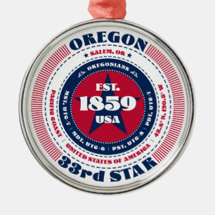 Oregon 33e ornement de Noël d'État