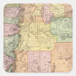 Oregon 3 square sticker
