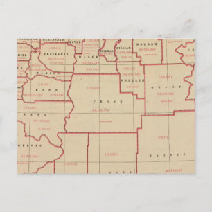 Oregon agric, farm values, products, acreages postcard