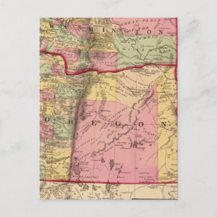 Oregon, and the Territory of Washington Postcard
