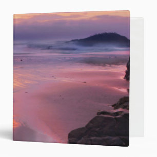 Oregon beach and sea stacks, sunset binder