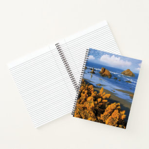 Oregon Beach View In Bandon Notebook