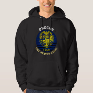 OREGON BEAVER STATE FLAG HOODIE
