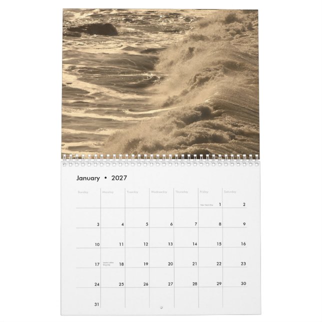 Oregon Calendar (Jan 2027)