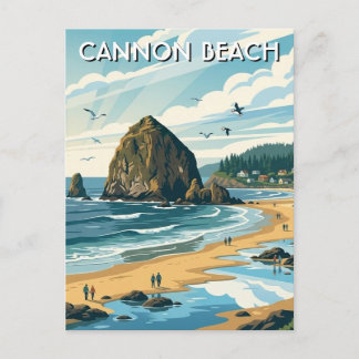 Oregon Cannon Beach Travel Postcard