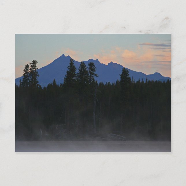Oregon Cascades at Dawn Postcard (Front)