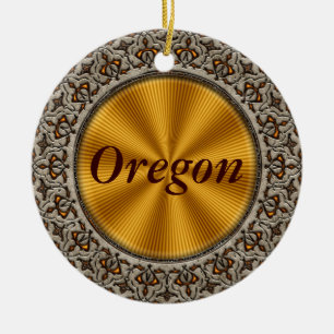 Oregon Ceramic Ornament