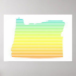 oregon chill fade poster