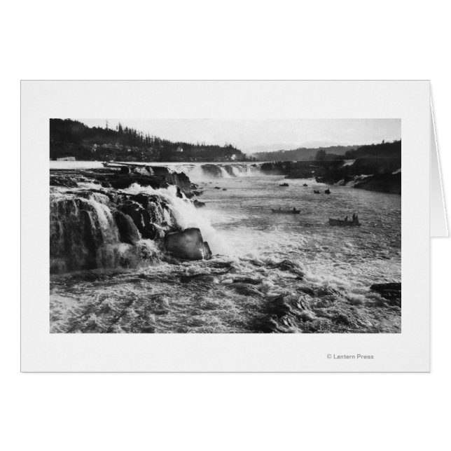 Oregon City, OR Salmon Fishing on Willamette (Front Horizontal)