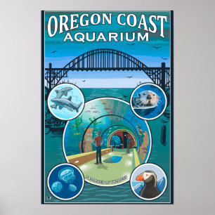 Oregon Coast Aquarium Poster