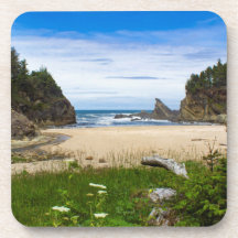 Oregon Coast Beach Theme Coaster Set