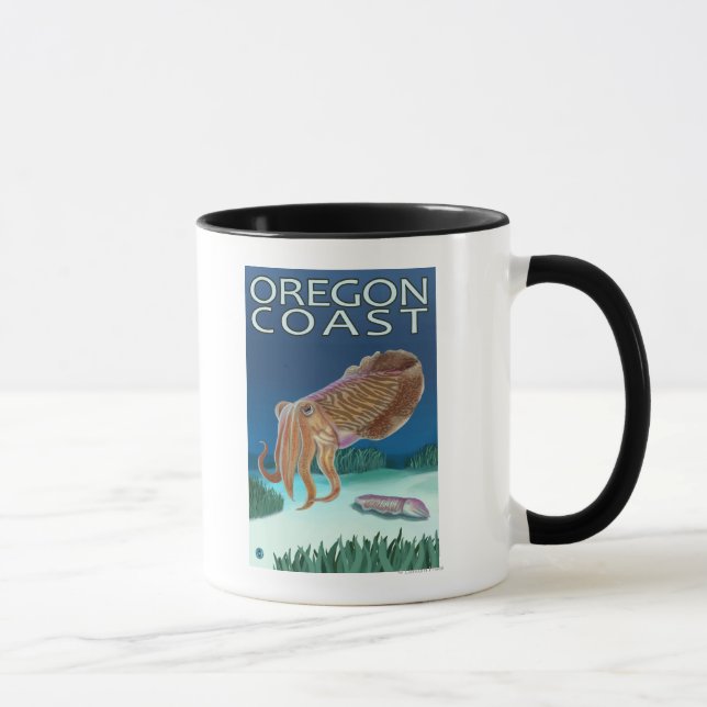 Oregon Coast Cuttlefish Mug (Right)