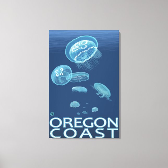 Oregon Coast Jellyfish Canvas Print (Front)