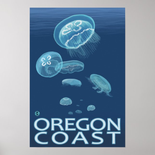Oregon Coast Jellyfish Poster (Front)