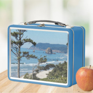 Oregon Coast Scenic Seascape Metal Lunch Box