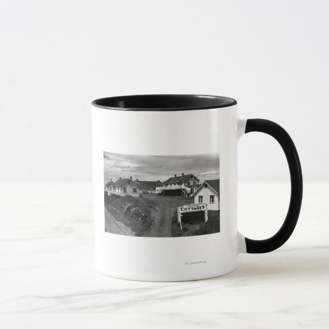 Oregon Coast Schellenbergers Ocean View Cottages Mug (Right)