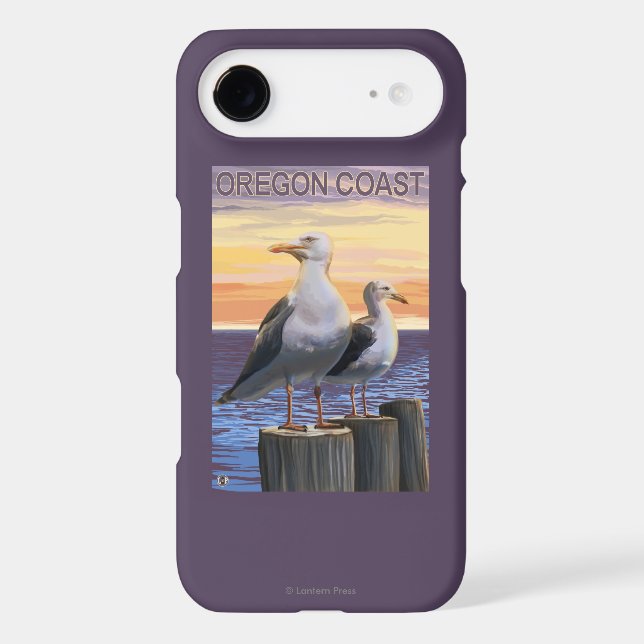 Oregon Coast Sea Gulls Case-Mate iPhone Case (Back)
