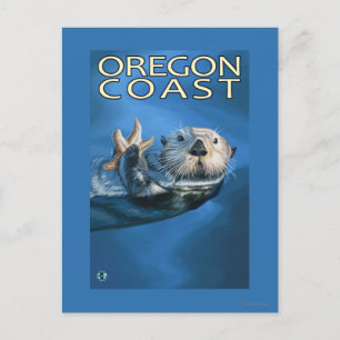 Oregon Coast Sea Otter Postcard