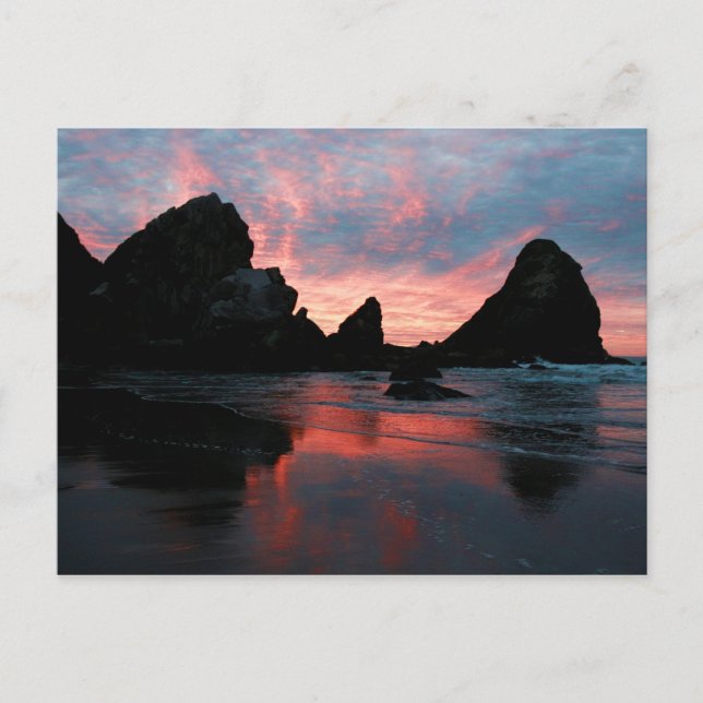 Oregon Coast Sunrise Harris Beach Postcard (Front)