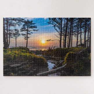 Oregon Coast Sunset at Cape Lookout Jigsaw Puzzle