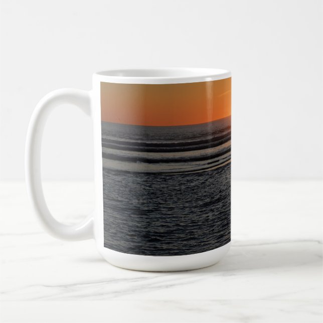 Oregon Coast Sunset Photo Coffee Mug (Left)