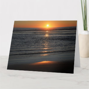 Oregon Coast Sunset Photo Greeting Card