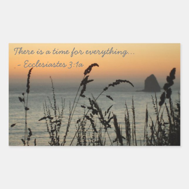 Oregon Coast Time for Everything Sticker (Front)